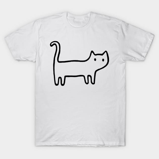Minimal cat T-Shirt by FoxShiver